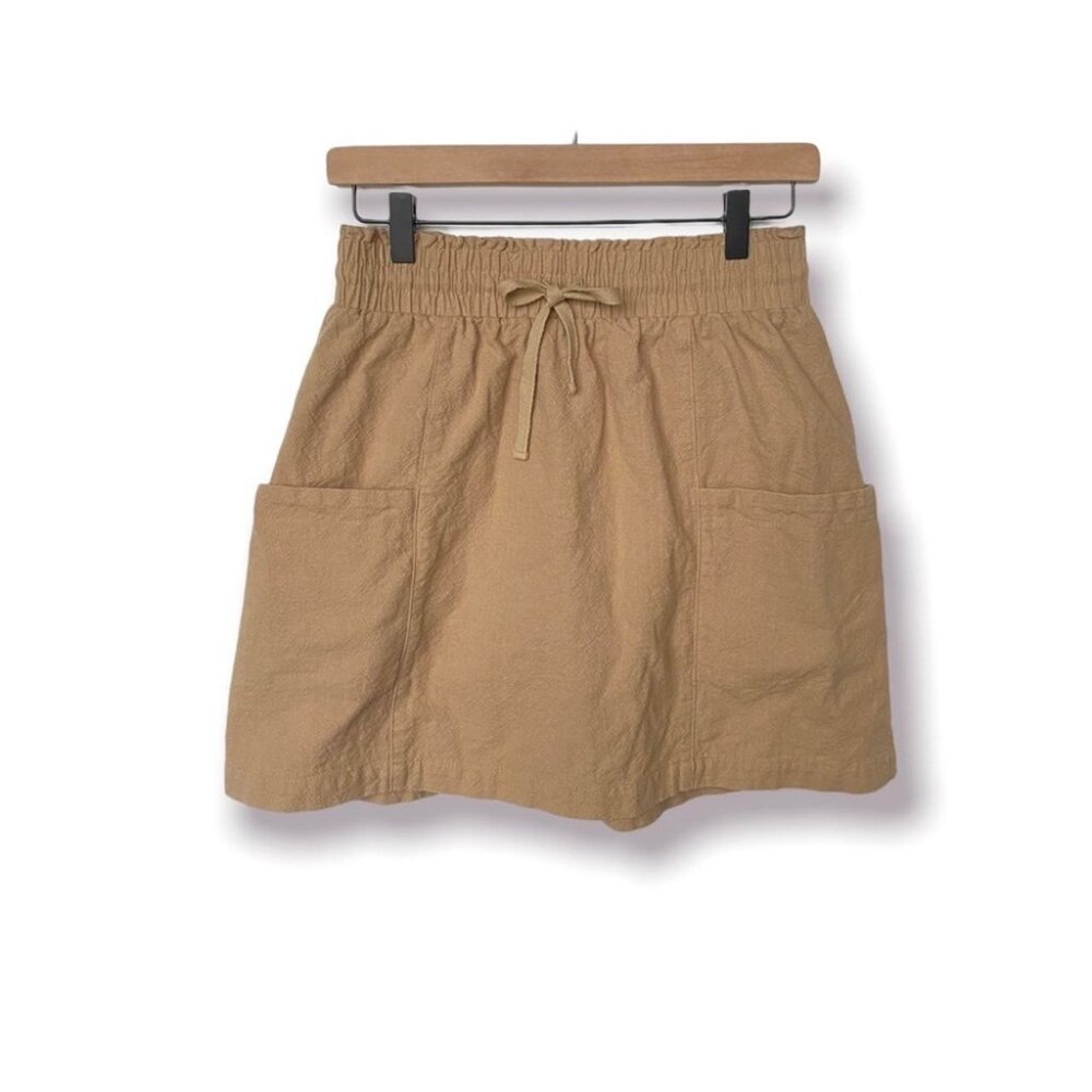 Khaki cargo linen mini skirt from Urban Outfitters. - medium